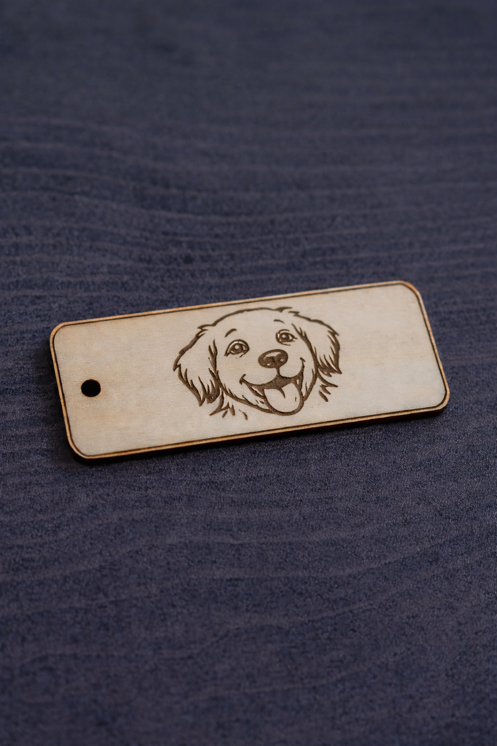 Engraved Wooden Logo Tag