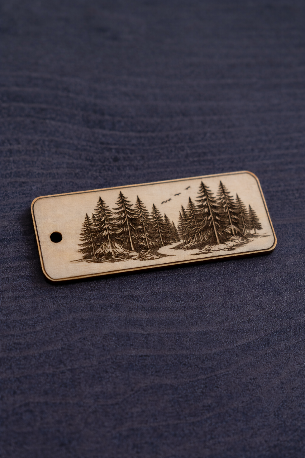 Engraved Wooden Logo Tag