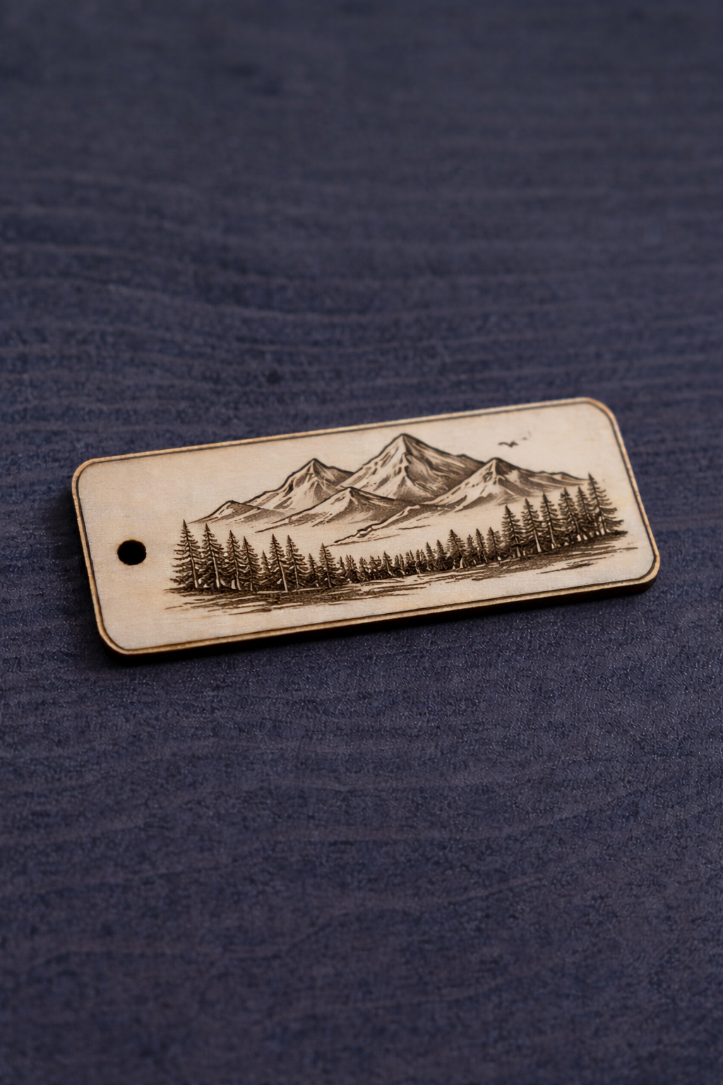 Engraved Wooden Logo Tag